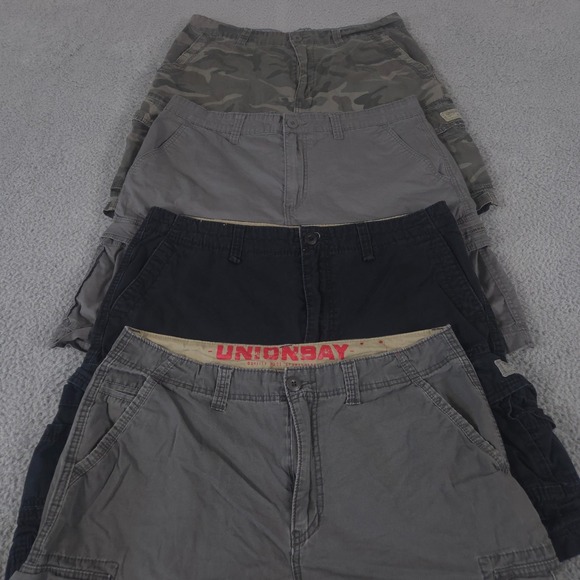 LOT OF 4 UNIONBAY Shorts Mens 36 Cargo 10